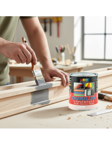 Smalto Sintetico Marino Lucido Per Legno E Ferro Piombo 520 Ral 7012