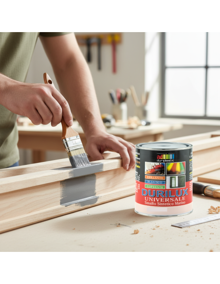 Smalto Sintetico Marino Lucido Per Legno E Ferro Piombo 520 Ral 7012