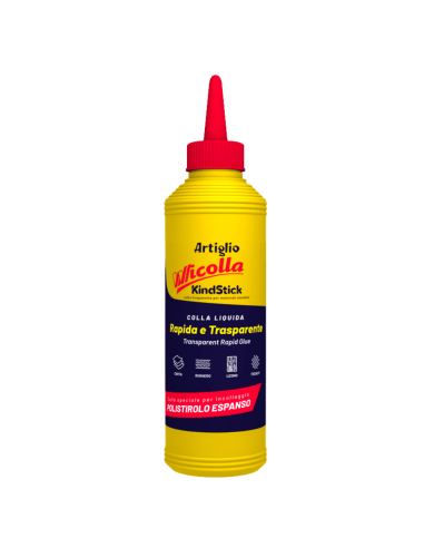 Colla Vinilica Trasparente Wicolla Da 200 Gr Per Polistirolo Espanso