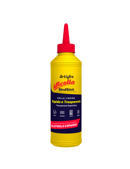 Colla Vinilica Trasparente Wicolla Da 200 Gr Per Polistirolo Espanso