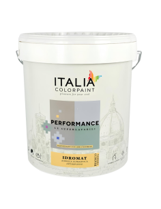 Idropittura Acrilica Ultraopaca Superlavabile Idromat  Performance Ioni Argento 