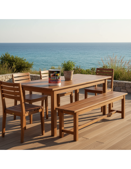 Smalto Sintetico Marino Lucido Per Legno E Ferro Nocciola 509 Ral 8001 DURIPLASTIC - foto 4