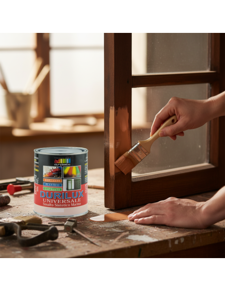 Smalto Sintetico Marino Lucido Per Legno E Ferro Nocciola 509 Ral 8001