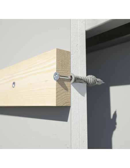 Tassello Fxu-L In Nylon 8x60 mm Con Vite Zincata TPS Pozidriv Pezzi 50