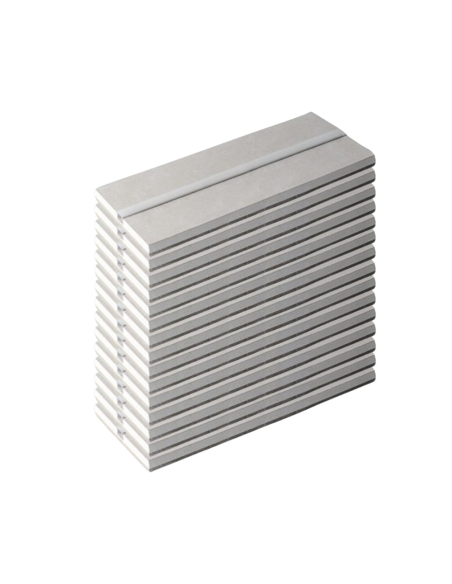 Semilavorato Cartongesso Fibra Alluminio Led 14,5x200 cm 15 Pezzi 30 m Lineari