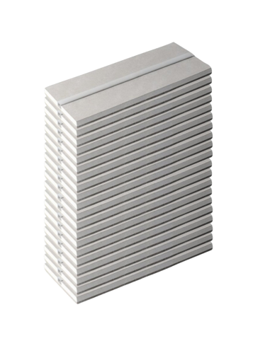 Semilavorato Cartongesso Fibra Alluminio Led 14,5x200 cm 20 Pezzi 40 m Lineari