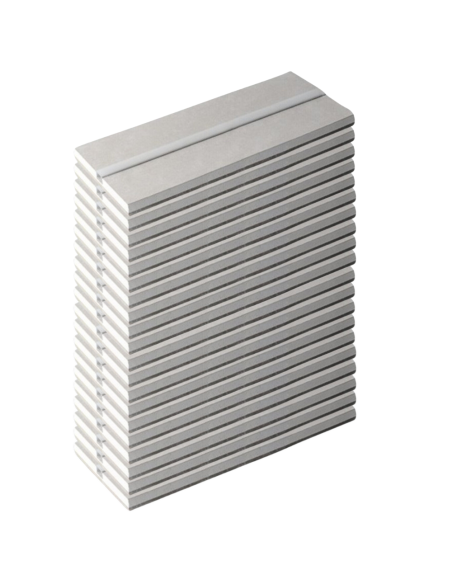 Semilavorato Cartongesso Fibra Alluminio Led 14,5x200 cm 20 Pezzi 40 m Lineari