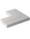 Semilavorato Cartongesso Fibra Alluminio Luce Led Angolo 14,5x29x29 cm 2 Pezzi