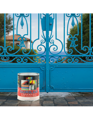 Smalto Sintetico Marino Lucido Per Legno E Ferro Celeste 516 Ral 5012