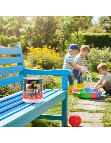 Smalto Sintetico Marino Lucido Per Legno E Ferro Celeste 516 Ral 5012