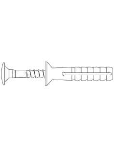 Tassello Tact Prolungato In Nylon Con Vite Premontata 8x80 mm Pezzi 40 2