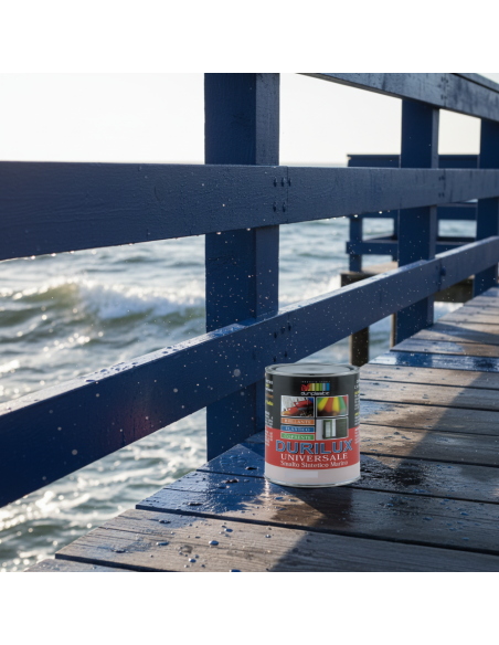 Smalto Sintetico Marino Lucido Per Legno E Ferro Blu 537 Ral 5017