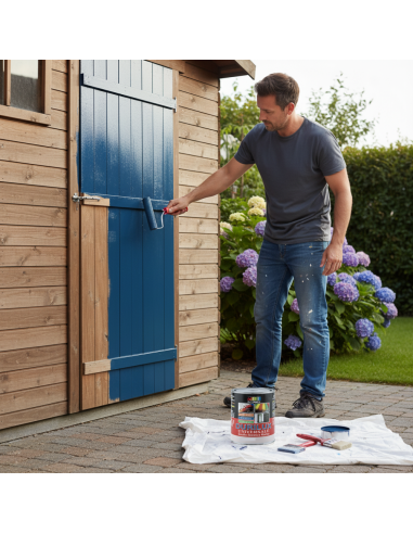 Smalto Sintetico Marino Lucido Per Legno E Ferro Blu 537 Ral 5017