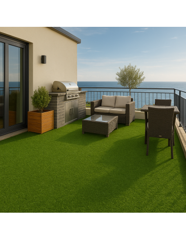 Prato Sintetico Fili Erba 8 mm Larghezza 1 m Vendita A Metro Zero Manutenzione