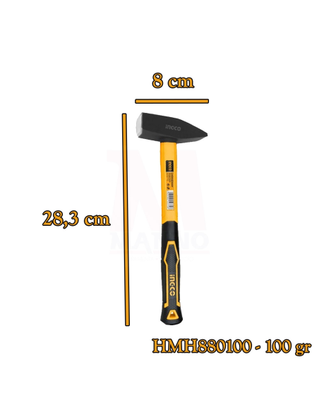 Martello Tedesco Impugnatura Vetroresina Lavori Carpenteria Riparazioni 300 g