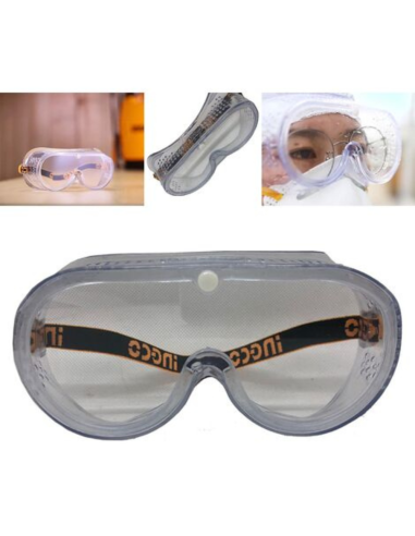 Maschera Protezione Antiappannamento Lenti con Telaio PVC Leggero e Flessibile