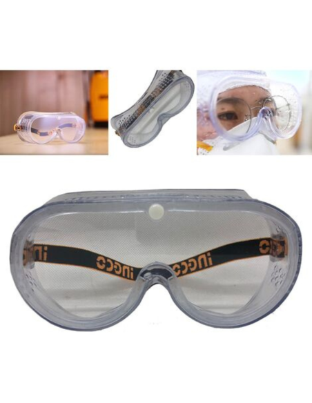 Maschera Protezione Antiappannamento Lenti con Telaio PVC Leggero e Flessibile