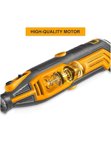 Minismerigliatrice Flessibile 130 W + 109 Accessori Taglio Levigatura Lucidatura