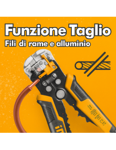 Pinza Spellafili Multifunzione 3 In 1 Automatica Spelatura Taglio Crimpatura 2