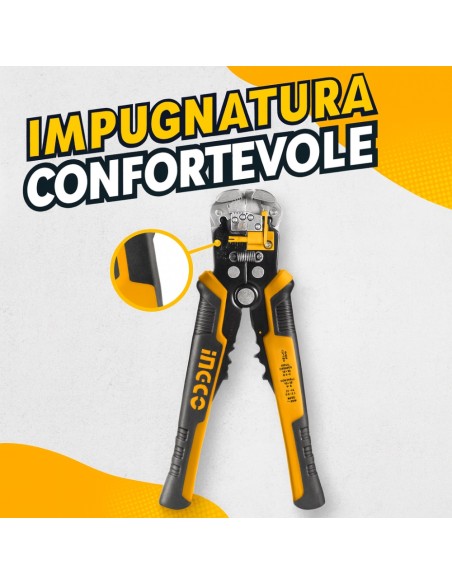 Pinza Spellafili Multifunzione 3 In 1 Automatica Spelatura Taglio Crimpatura