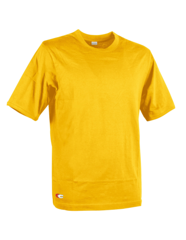 T-shirt Zanzibar Manica Corta Colore Giallo 100% Cotone Traspirante Leggera