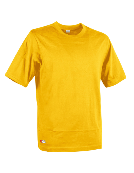 T-shirt Zanzibar Manica Corta Colore Giallo 100% Cotone Traspirante Leggera