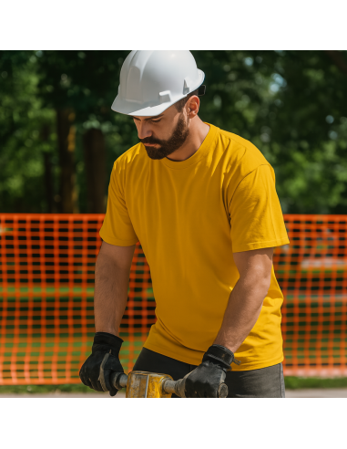 T-shirt Zanzibar Manica Corta Colore Giallo 100% Cotone Traspirante Leggera