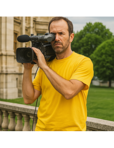 T-shirt Zanzibar Manica Corta Colore Giallo 100% Cotone Traspirante Leggera
