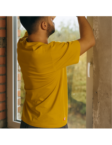 T-shirt Zanzibar Manica Corta Colore Giallo 100% Cotone Traspirante Leggera