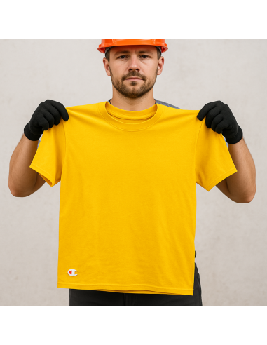 T-shirt Zanzibar Manica Corta Colore Giallo 100% Cotone Traspirante Leggera