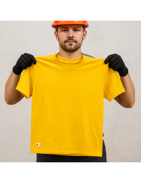 T-shirt Zanzibar Manica Corta Colore Giallo 100% Cotone Traspirante Leggera