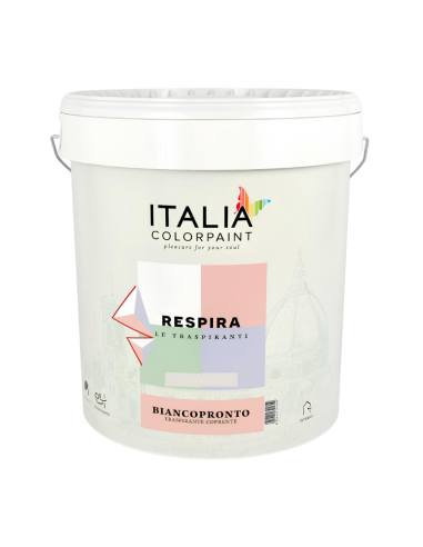 Idropittura Traspirante Coprente Bianca Vari Formati Respira Biancopronto