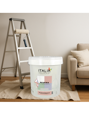 Idropittura Traspirante Coprente Bianca Vari Formati Respira Biancopronto