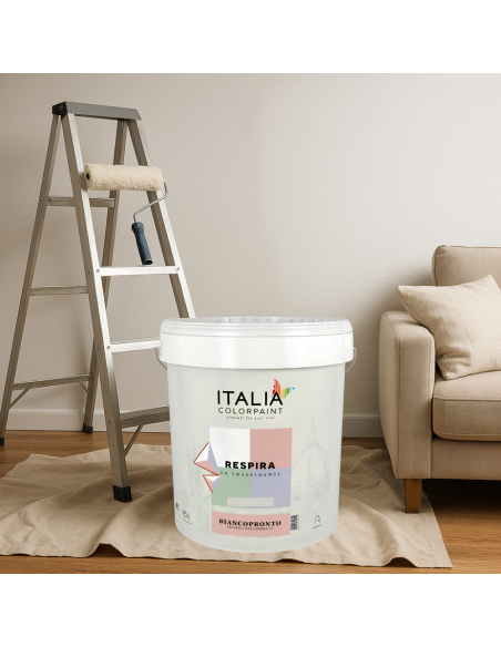 Idropittura Traspirante Coprente Bianca Vari Formati Respira Biancopronto