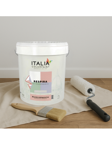 Idropittura Traspirante Coprente Bianca Vari Formati Respira Biancopronto