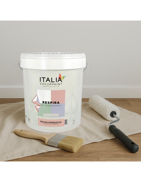 Idropittura Traspirante Coprente Bianca Vari Formati Respira Biancopronto