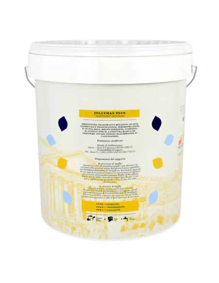 Idropittura Murale Traspirante Multiuso Bianca Jollymax Plus Vari Formati