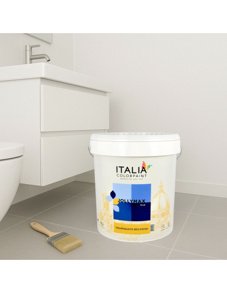 Idropittura Murale Traspirante Multiuso Bianca Jollymax Plus Vari Formati