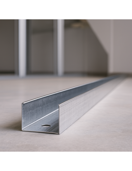 Guida U Standard 1,5 m Preforata Sp 0,6 mm Per Cartongesso 28x16x28 mm 1 Pezzo