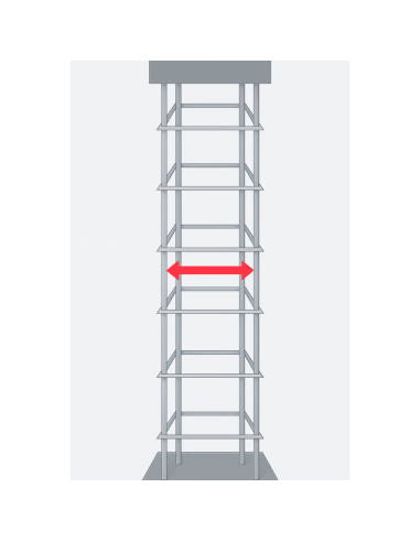 Staffe Antisismiche Armatura Ferro 40x40 cm Strutture Cemento Formati Multipli
