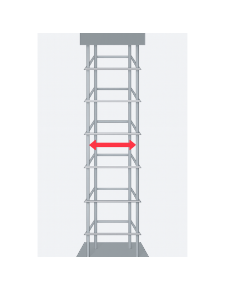 Staffe Antisismiche Armatura Ferro 40x40 cm Strutture Cemento Formati Multipli