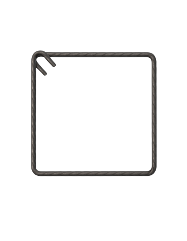 Staffe Antisismiche Armatura Ferro 45x45 cm Strutture Cemento Formati Multipli