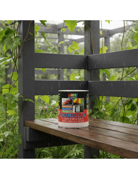 Smalto Sintetico Marino Lucido Per Legno E Ferro Antracite 530 Ral 7021