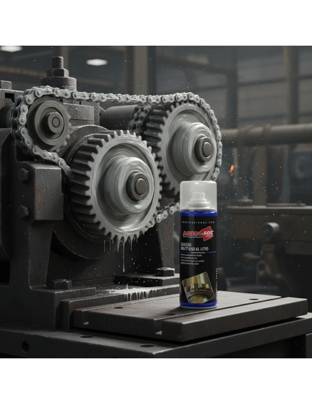 Grasso Al Litio Chiaro Multiuso Spray Per Auto E Industria 200 Ml 