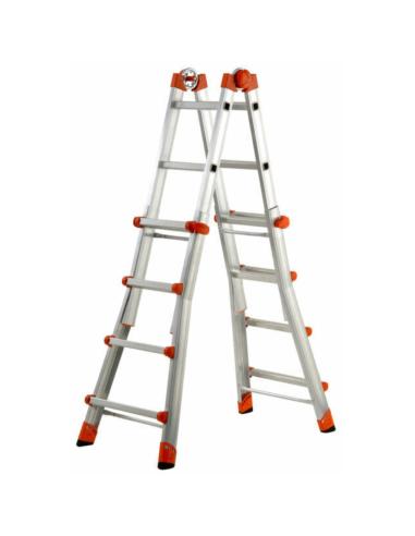 Scala Telescopica Professionale Media 5+5 Peppina GIERRE In Alluminio