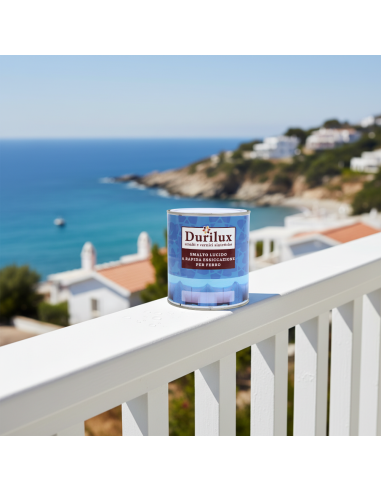 Durilux Smalto Sintetico Lucido Rapida Essiccazione Colore Bianco 500 Ral 9010