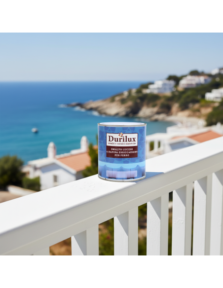 Durilux Smalto Sintetico Lucido Rapida Essiccazione Colore Bianco 500 Ral 9010
