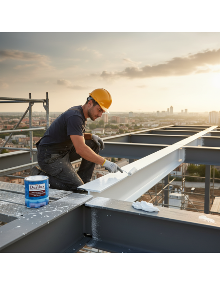 Durilux Smalto Sintetico Lucido Rapida Essiccazione Colore Bianco 500 Ral 9010