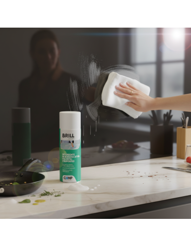 Brill Schiuma 400 ml Detergente Brillantante In Schiuma Per vetri E Superfici