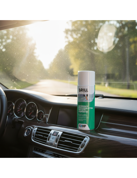 Brill Schiuma 400 ml Detergente Brillantante In Schiuma Per vetri E Superfici
